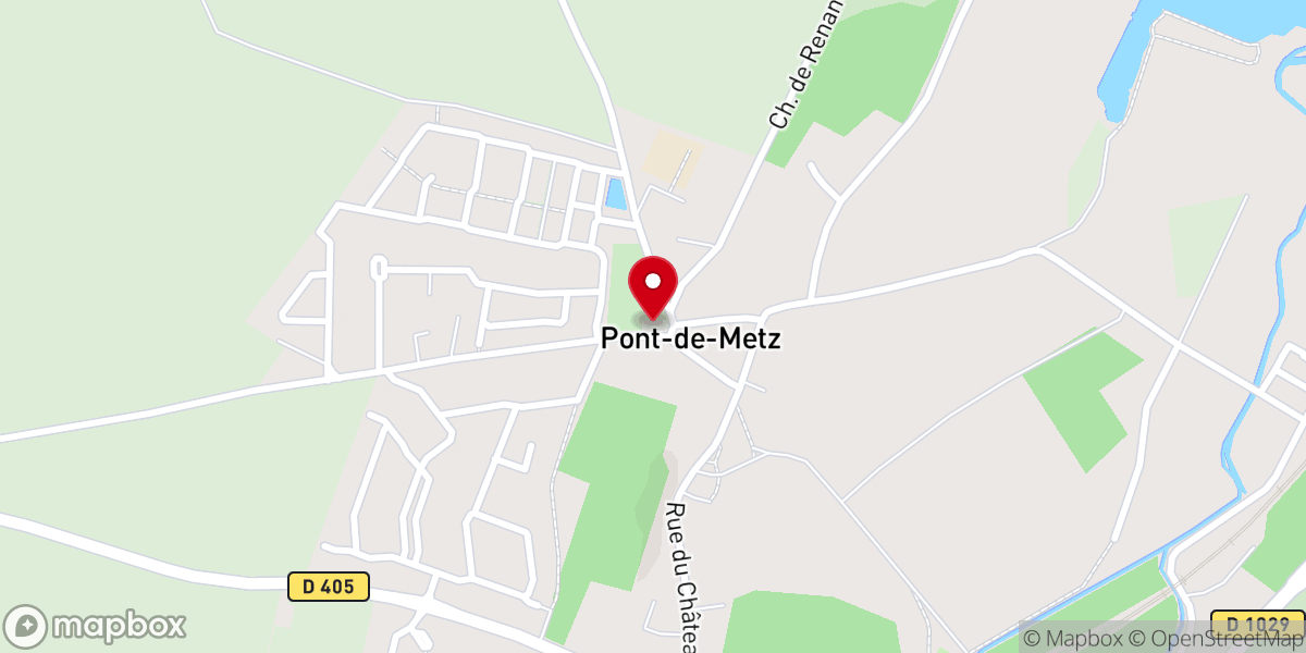 Map showing location of Église Paroissiale de Pont-de-Metz