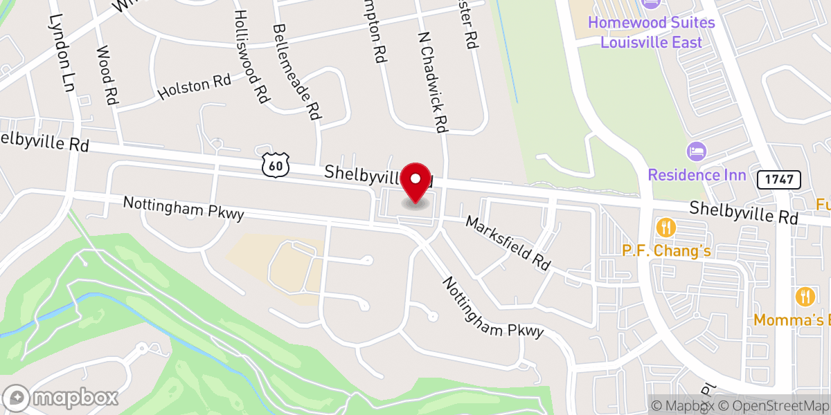 Map showing location of Hurstbourne Baptist Church