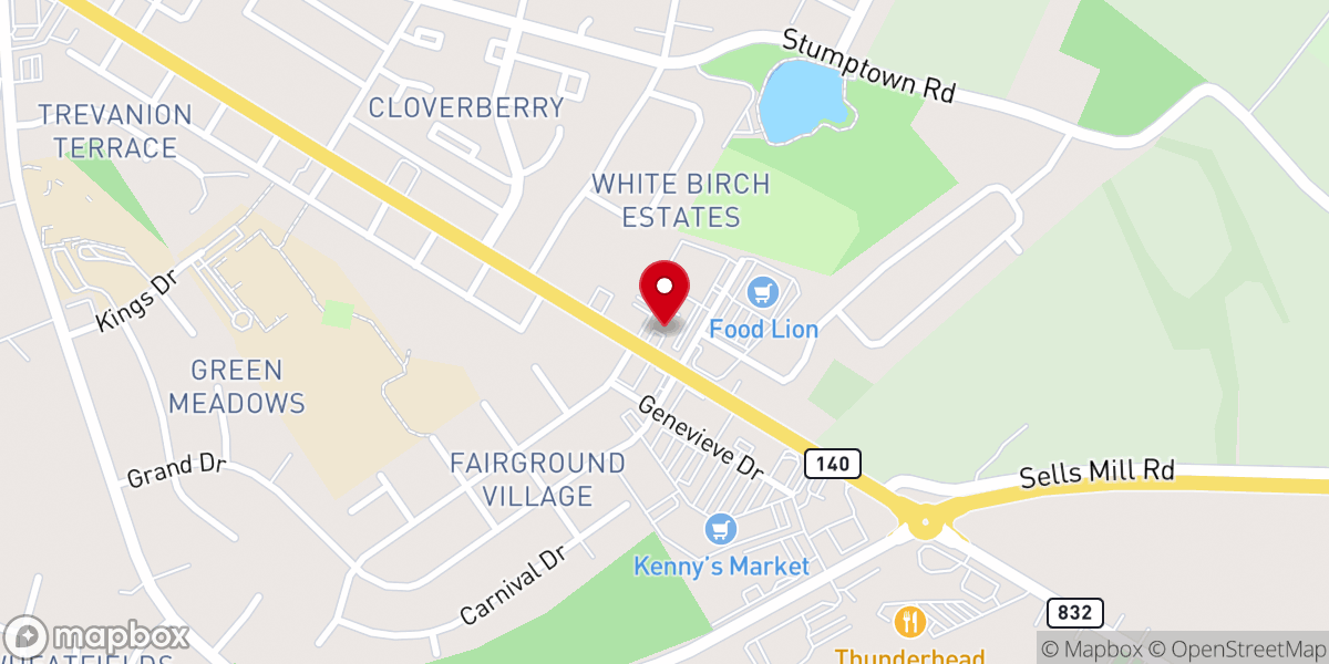 Map showing location of New Beginnings Christian Learning Center