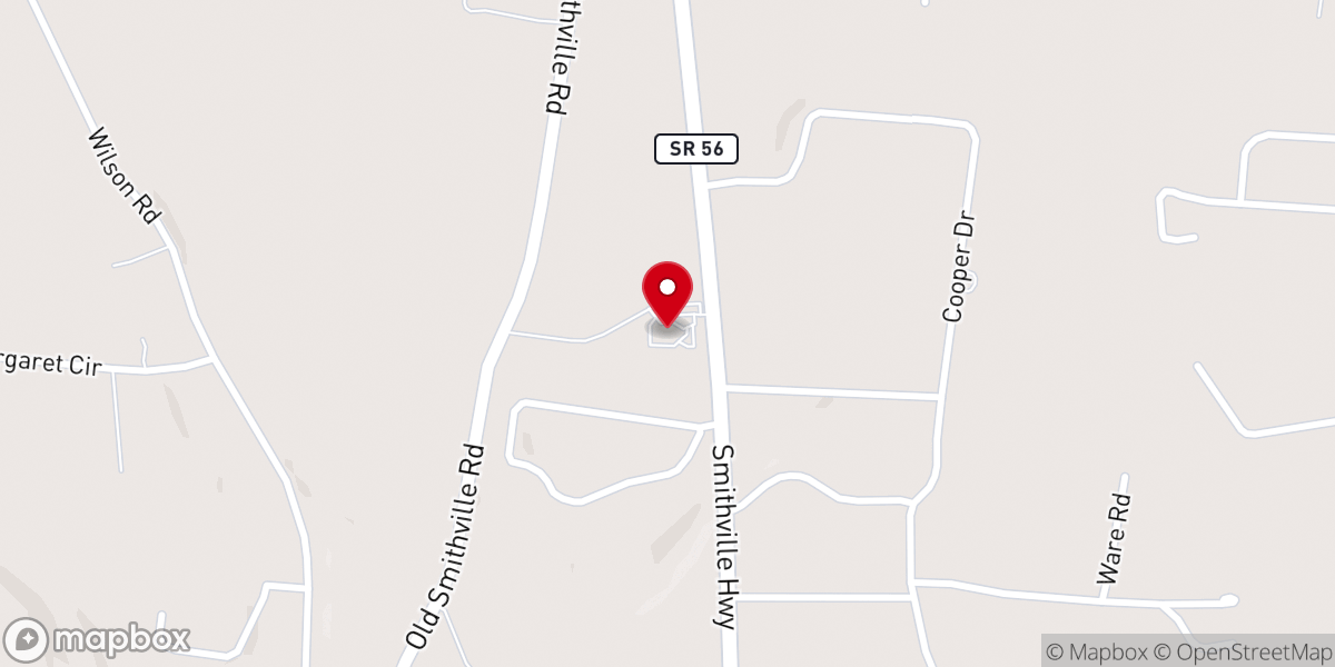 Map showing location of Church of Christ