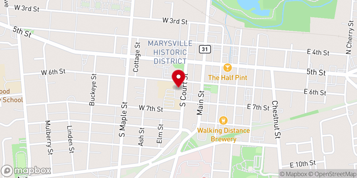 Map showing location of Methodist Creative Preschool
