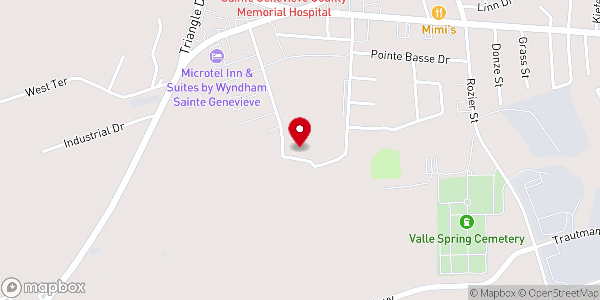Map showing location of First Baptist Church