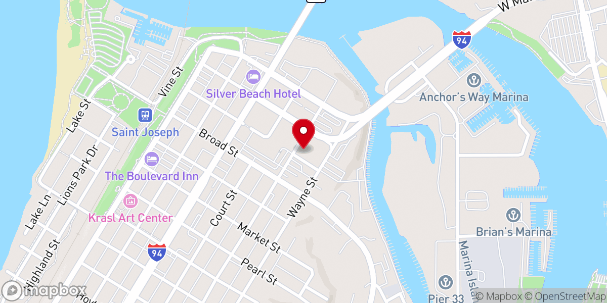 Map showing location of Our Lady of the Lake Catholic School