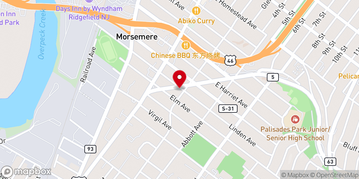 Map showing location of Morsemere Community Church - Ridgefield / United Church of Christ