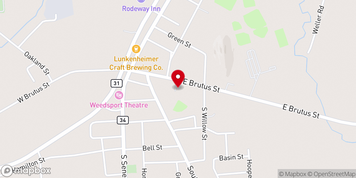 Map showing location of First United Methodist Church