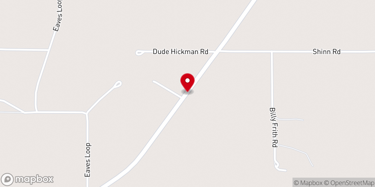 Map showing location of Trout Creek Pentecostal Church