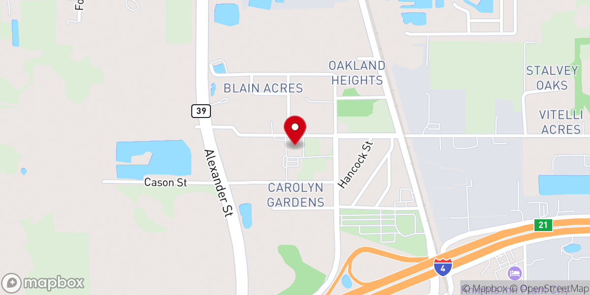 Map showing location of Shiloh Baptist Church