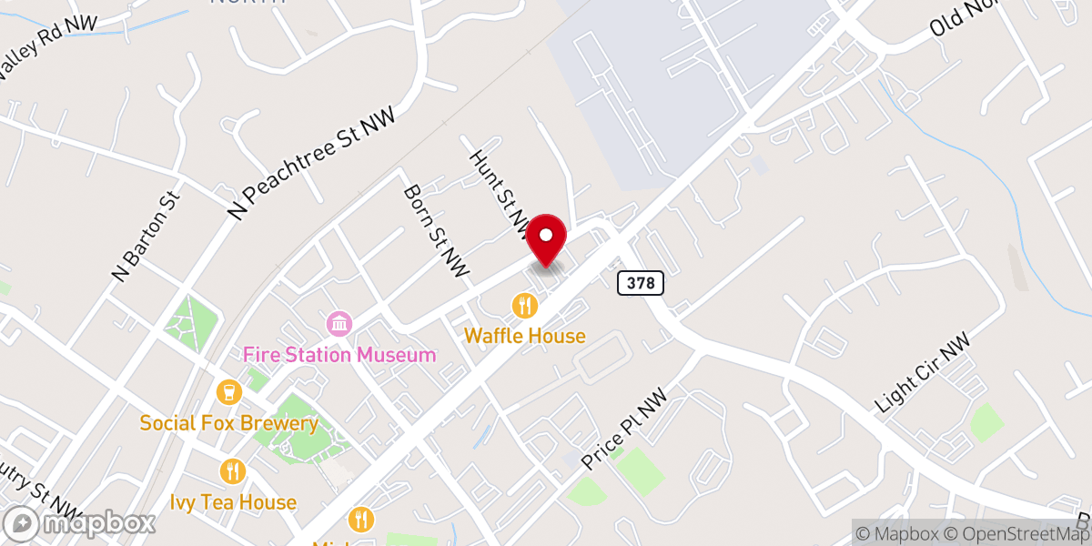 Map showing location of OldPath United Church of God