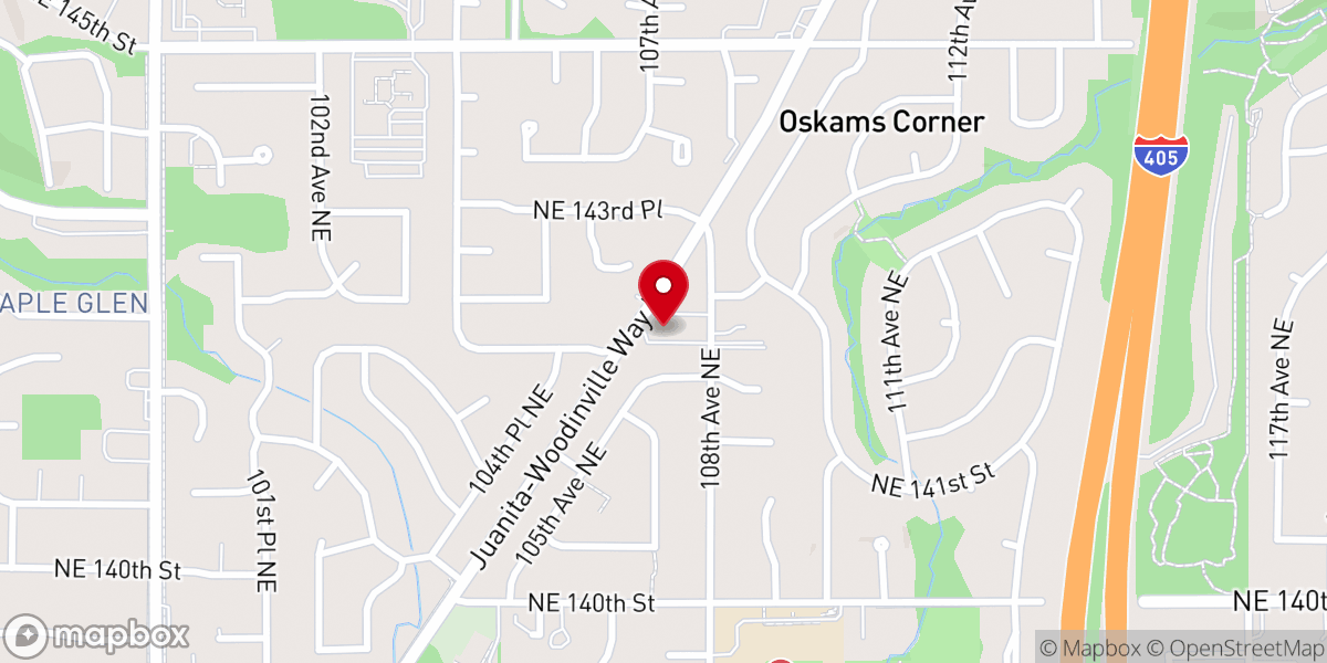 Map showing location of All Nations Presbyterian Church