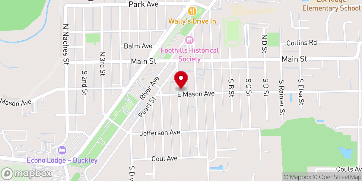 Map showing location of Cedar Community Church