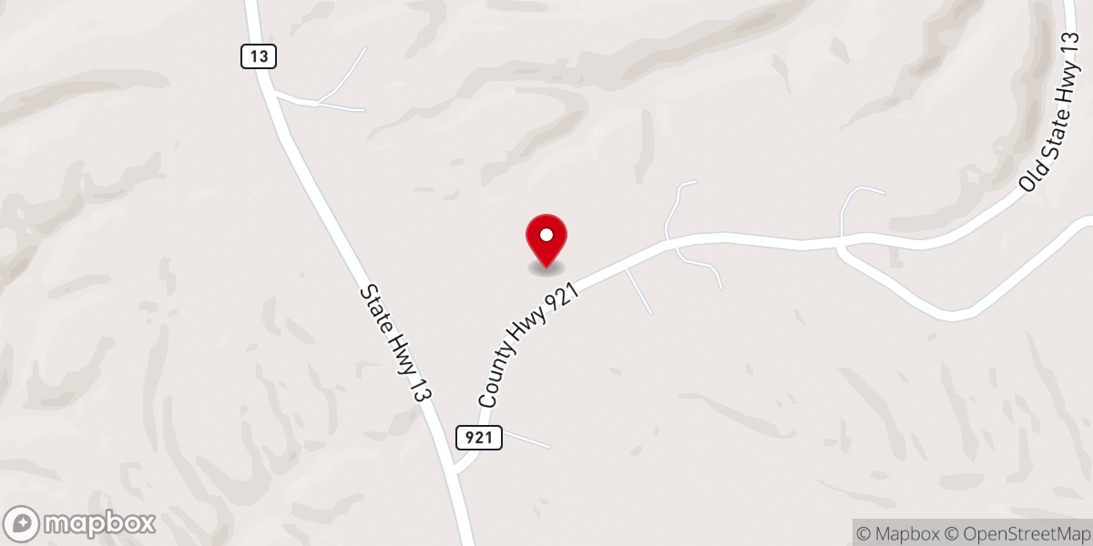 Map showing location of Faith Baptist Church