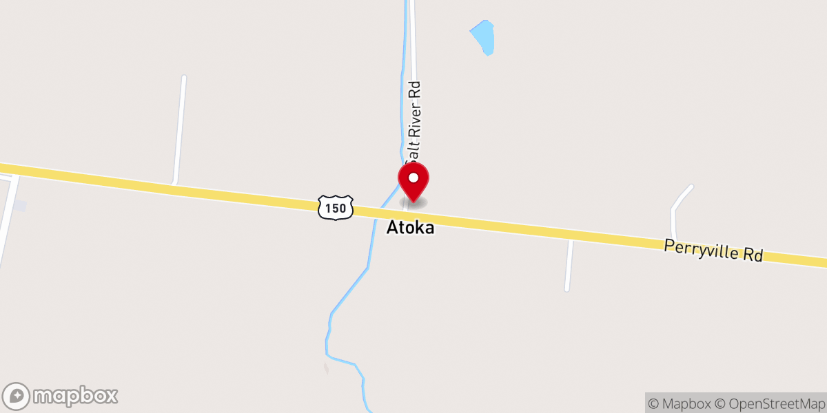 Map showing location of Salt River Baptist Church
