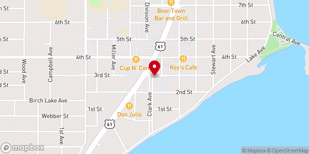 Map showing location of Calvary Chapel White Bear