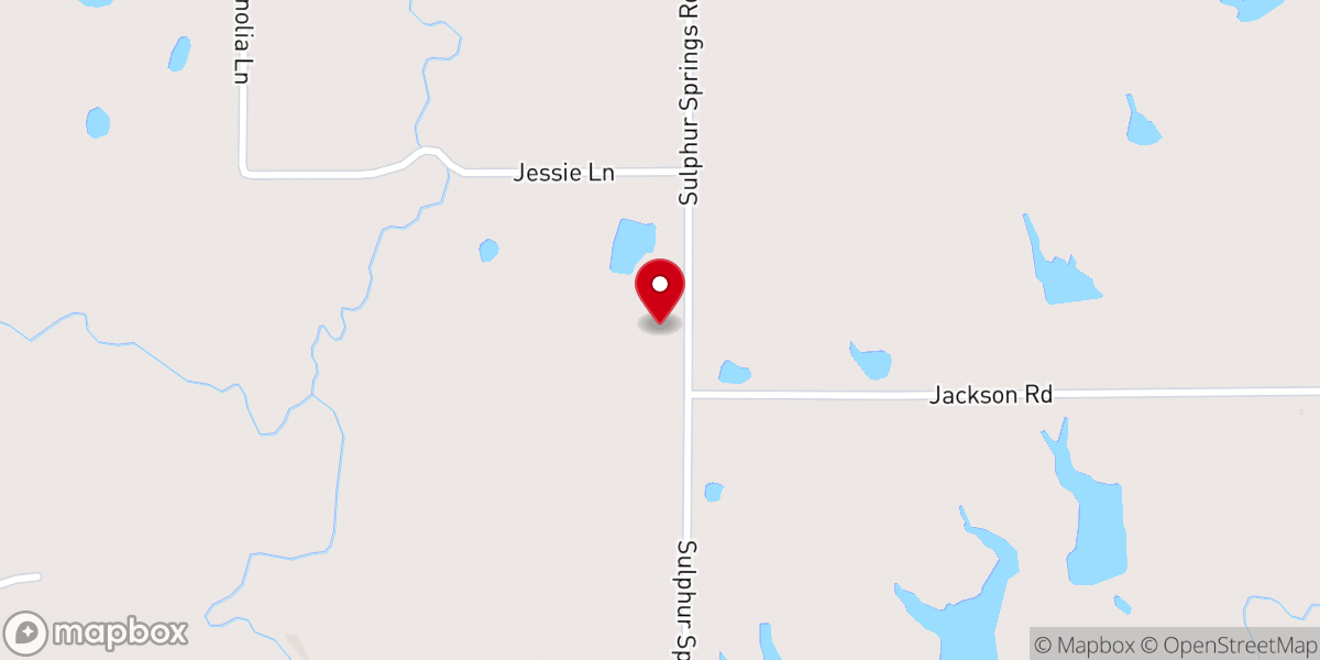 Map showing location of Sulphur Creek Church