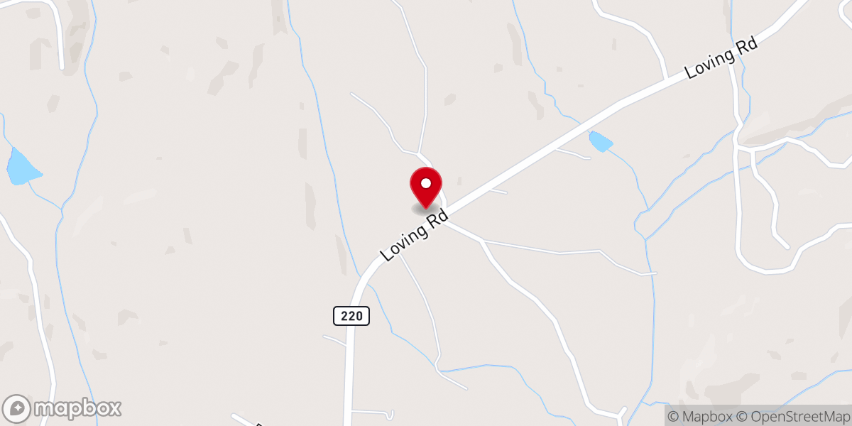 Map showing location of Mount Carmel Church