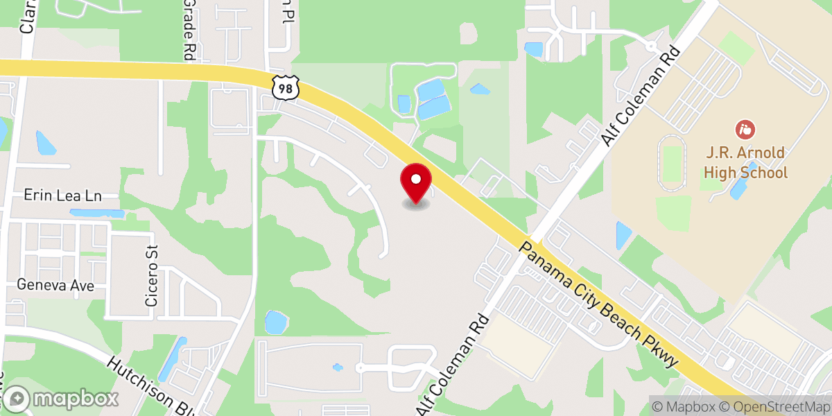 Map showing location of Branches Church