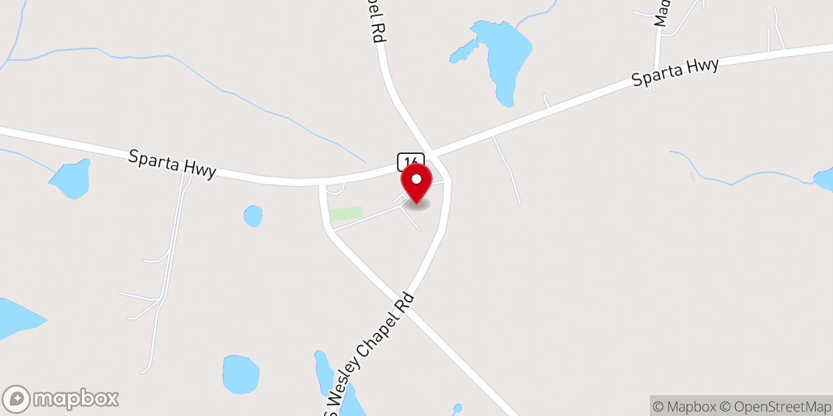 Map showing location of Crossroads Baptist Church Inc