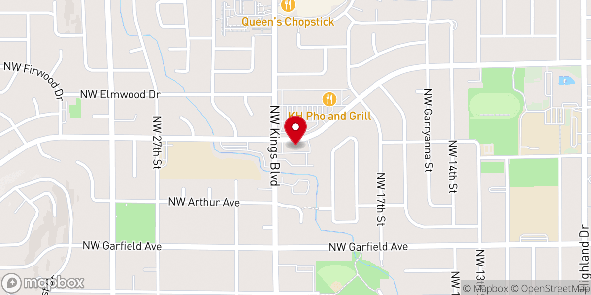 Map showing location of Circle Church of Christ