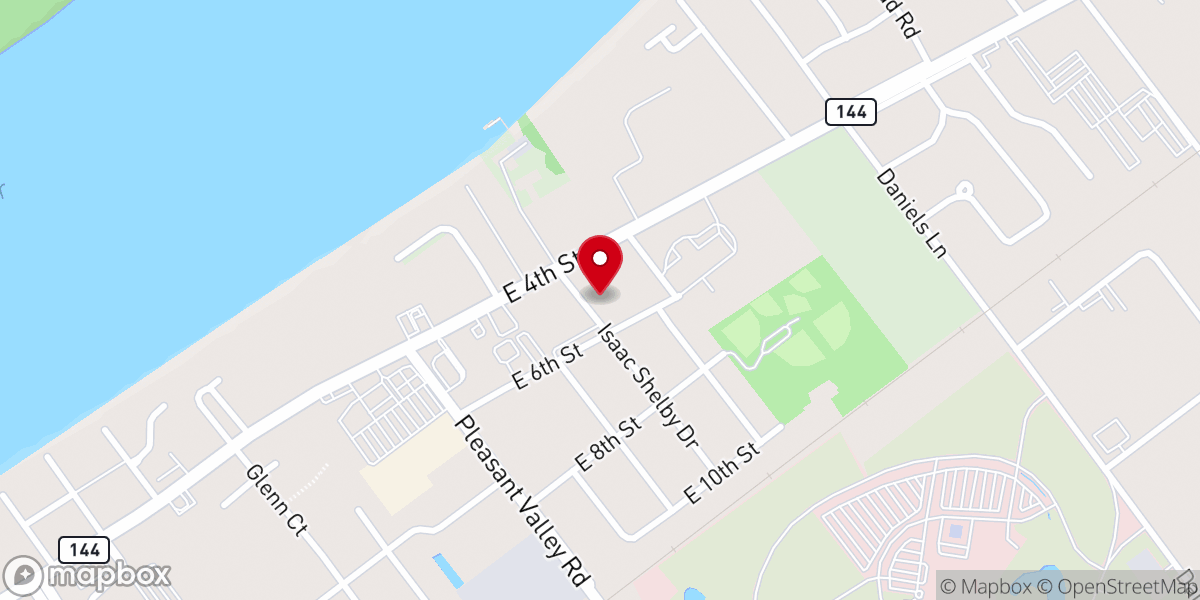 Map showing location of Owensboro Church of Christ