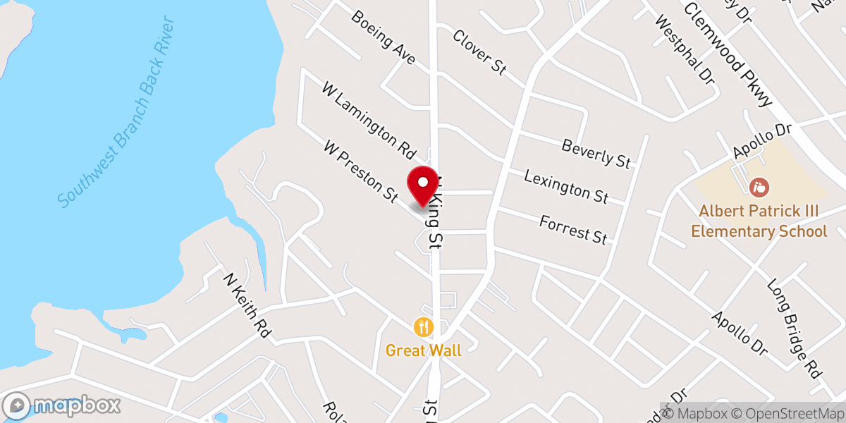 Map showing location of The Redeemed Christian Church of God, House of Praise Hampton