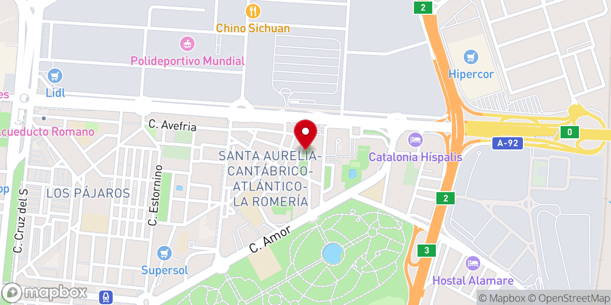 Map showing location of Grupo Parroquial Virgen De La Caridad