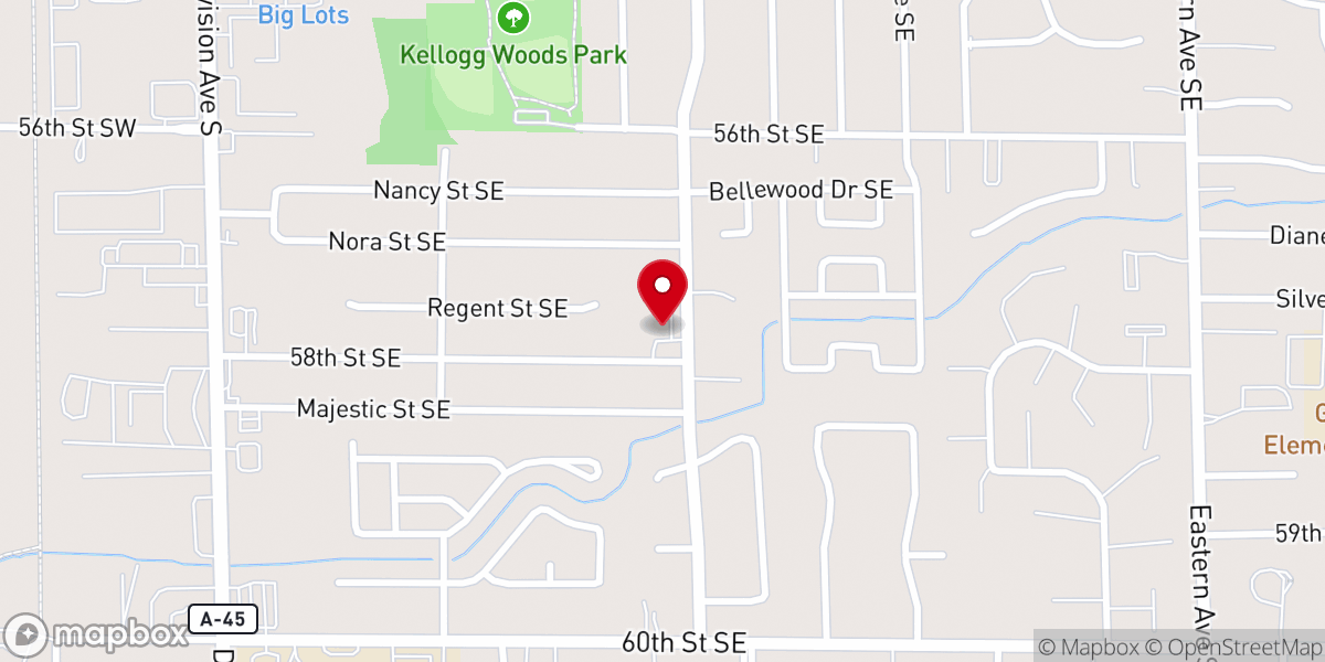 Map showing location of Madison Avenue Missionary Baptist