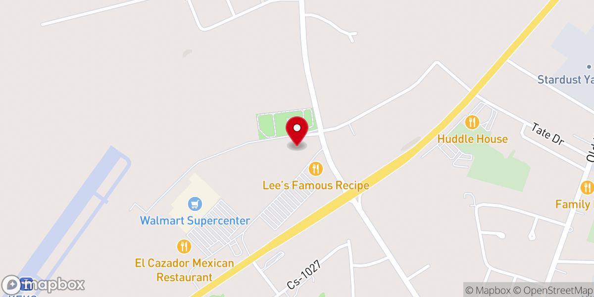 Map showing location of Iglesia Monte Los Olivos