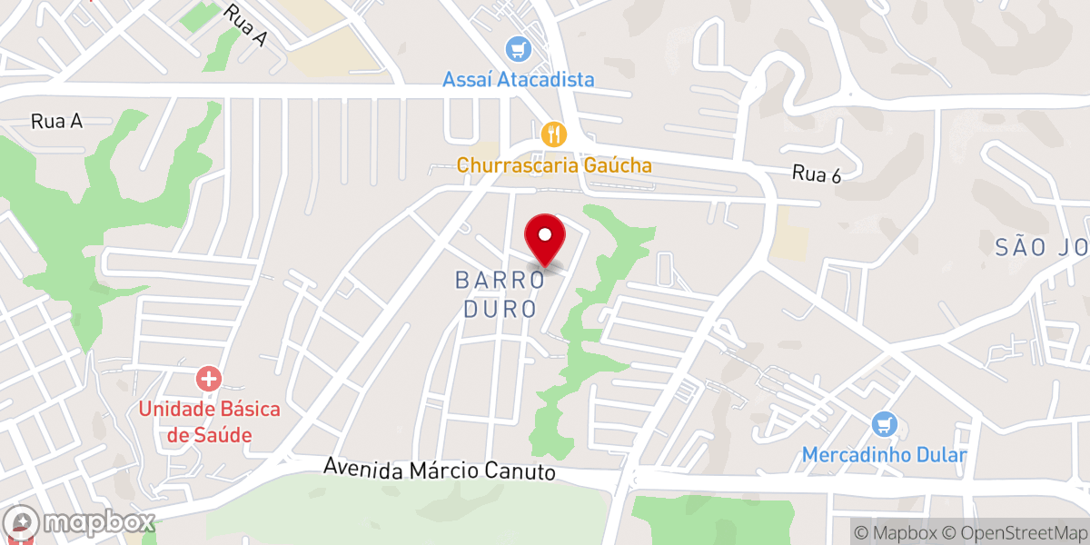 Map showing location of Igreja Matriz Virgem dos Pobres - Barro Duro