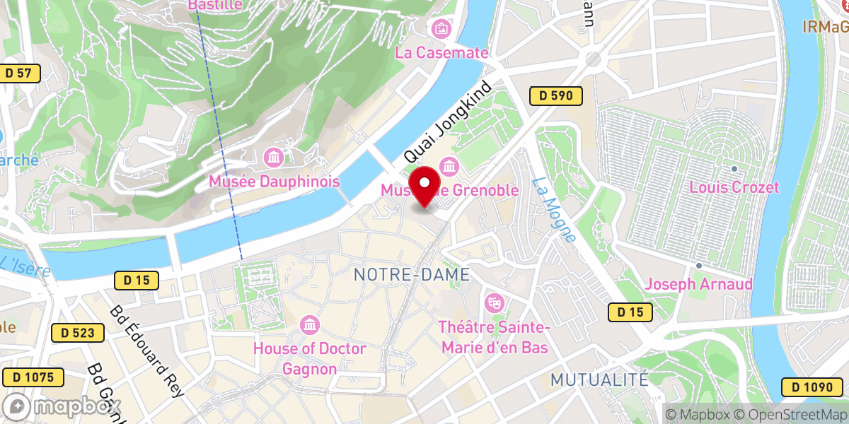 Map showing location of Association Diocésaine de Grenoble -Maison diocésaine