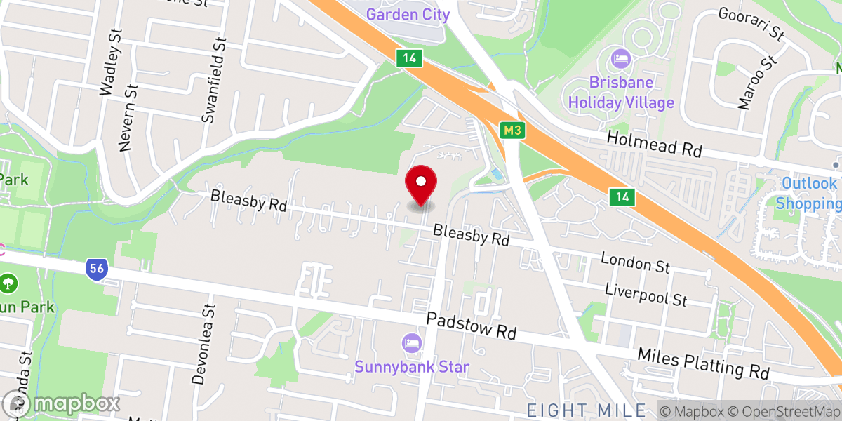Map showing location of ROCK Brisbane Church