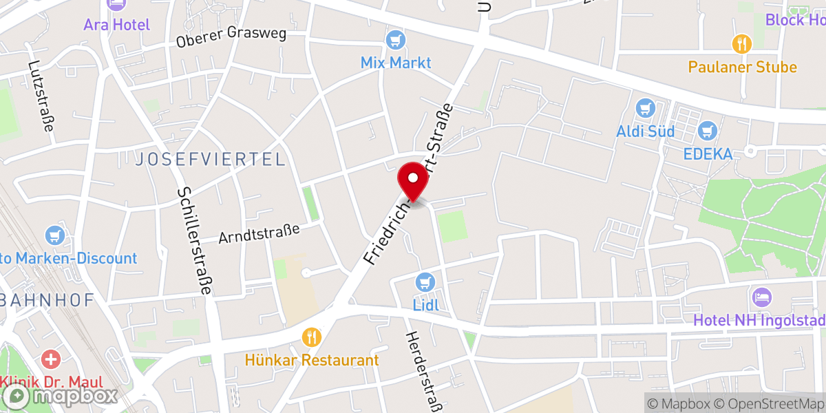Map showing location of Freie Baptistengemeinde Ingolstadt