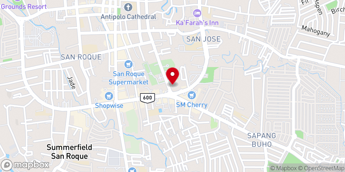Map showing location of Shiloh Church Antipolo