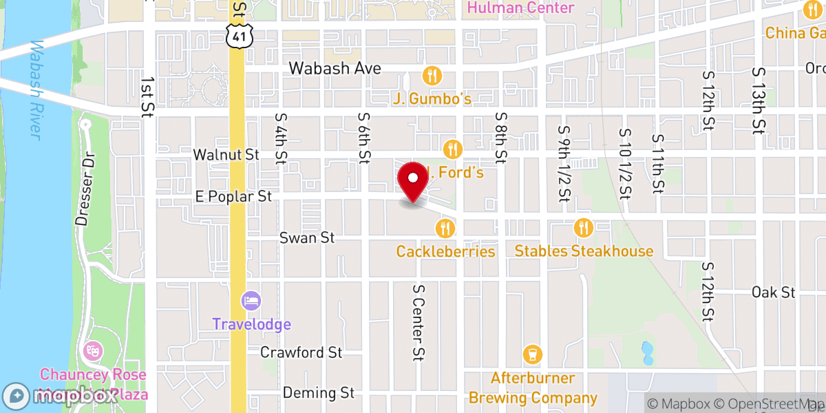 Map showing location of Immanuel Lutheran Church