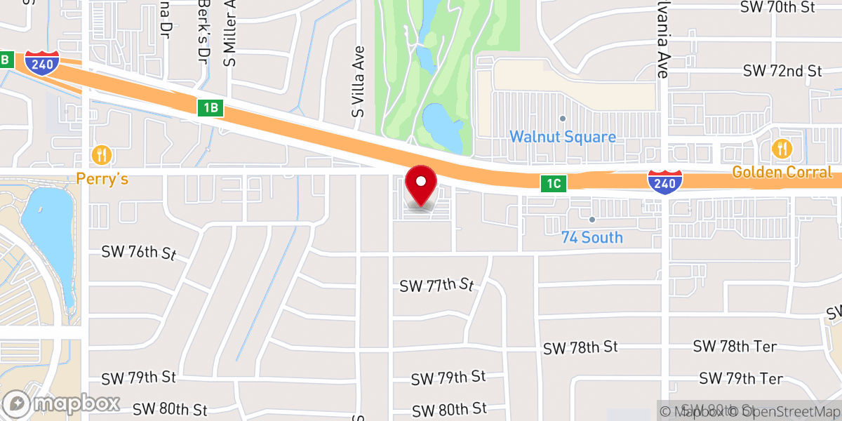 Map showing location of Capitol Hill Assembly of God