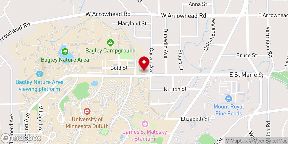 Map showing location of Hope United Methodist Church