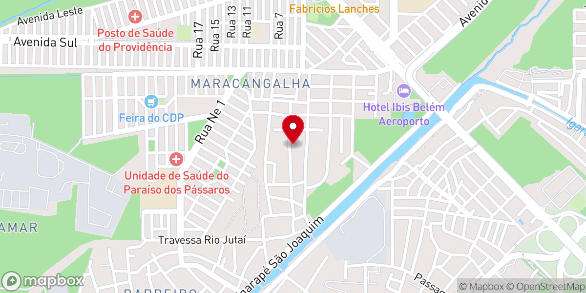 Map showing location of Igreja pentecostal assembleia de Deus
