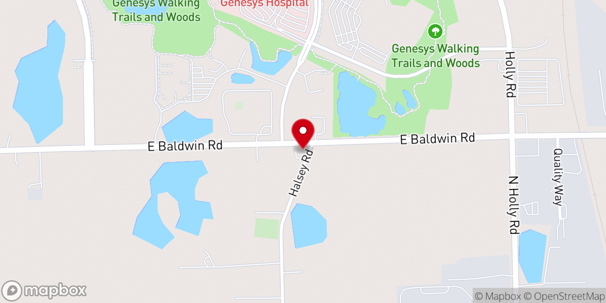 Map showing location of Halsey United Methodist Church
