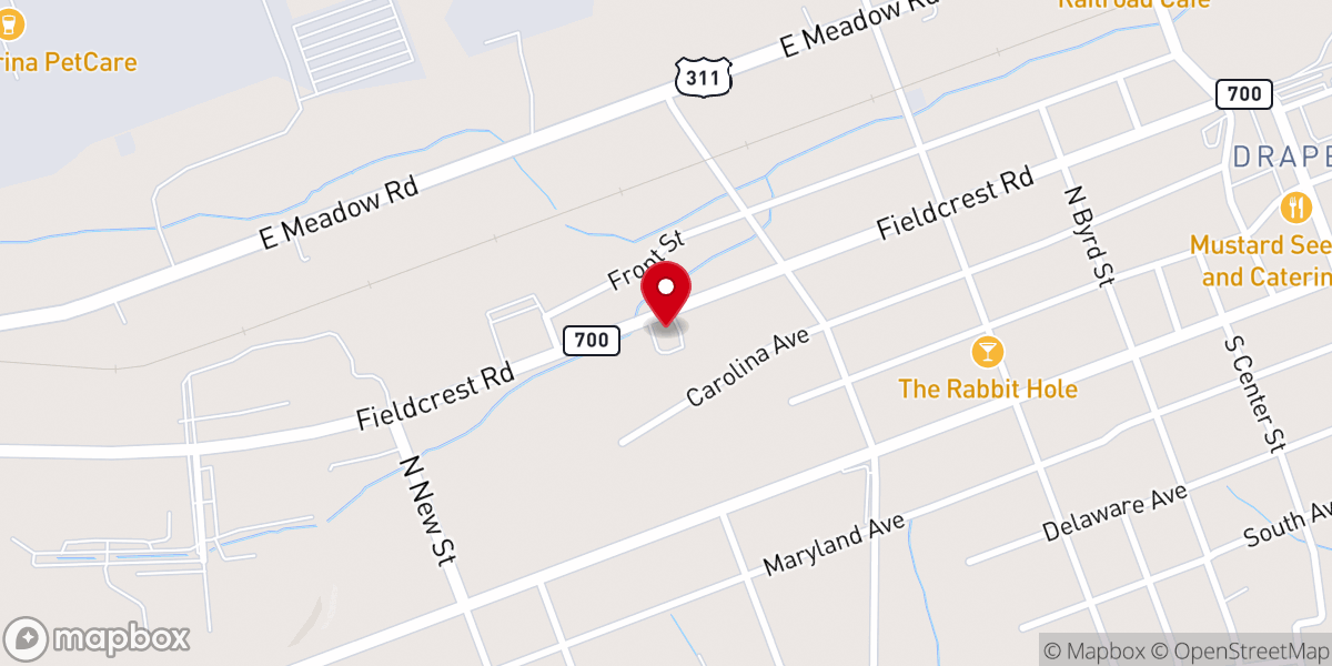 Map showing location of Draper Christian Church