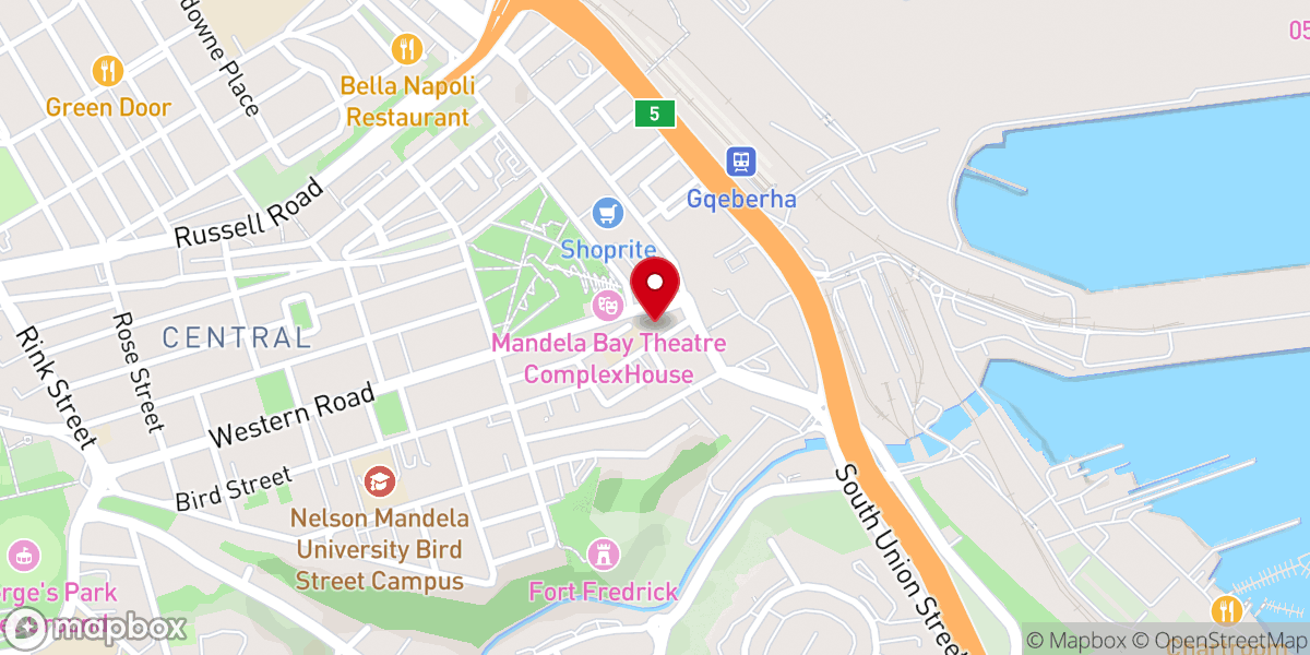 Map showing location of St Augustine's Cathedral