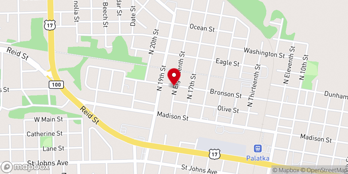 Map showing location of Little Bethel Missionary Baptist Church