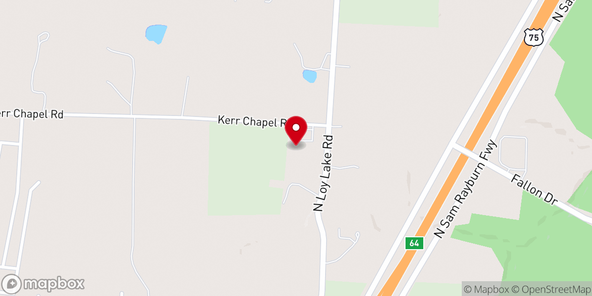 Map showing location of Grace Bible Church