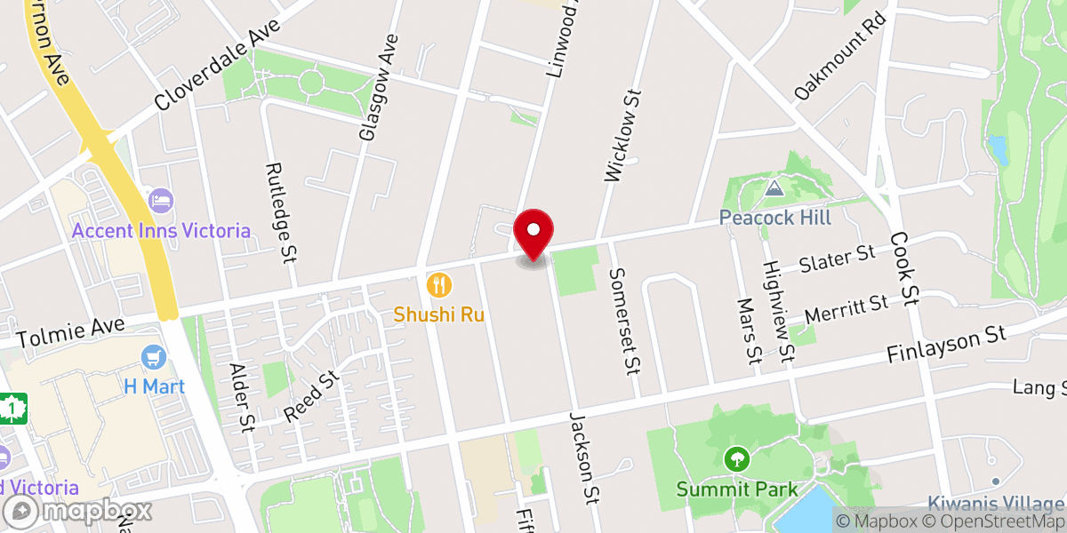Map showing location of Parkdale Evangelical Free Church