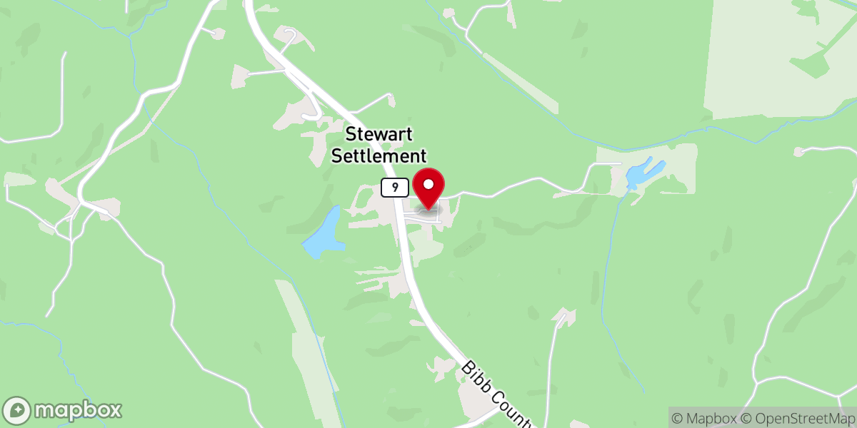 Map showing location of Ada Chapel