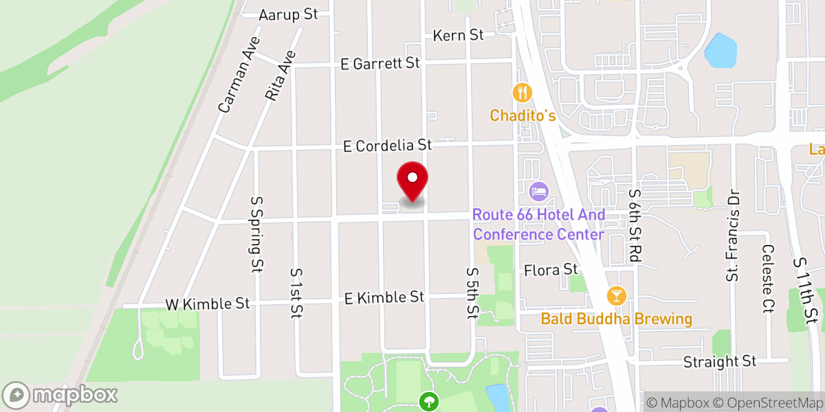 Map showing location of BYO CHURCH