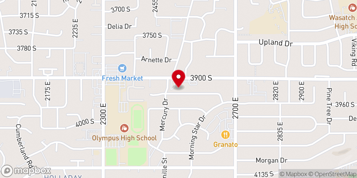 Map showing location of Our Saviour's Lutheran Church