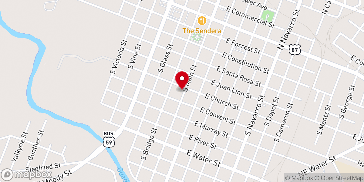 Map showing location of Saint Mary's Catholic Church