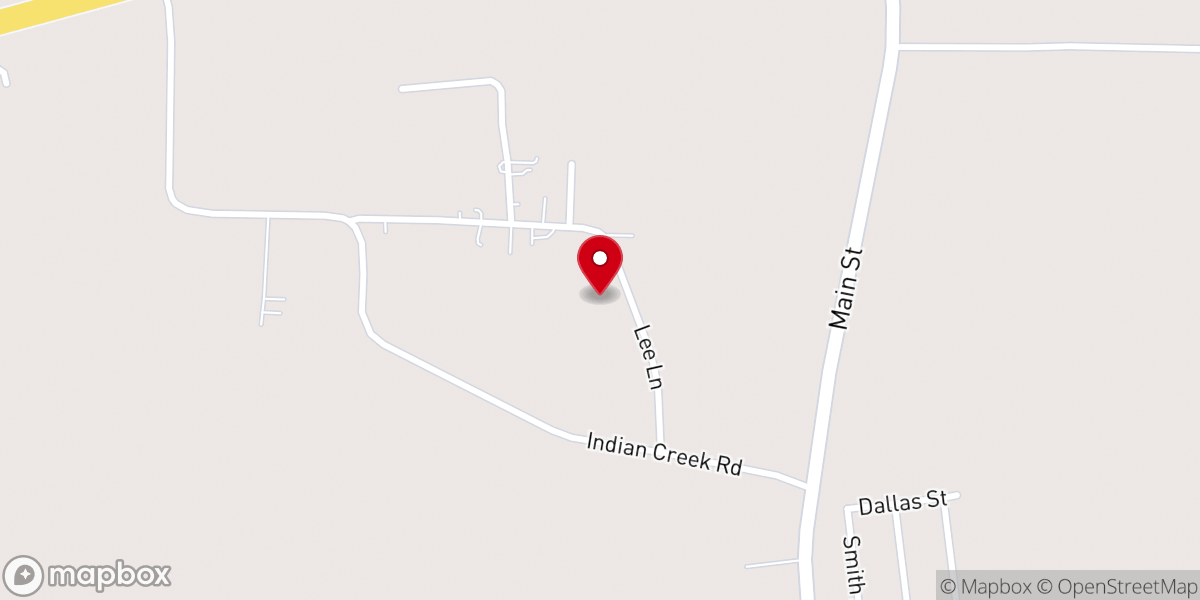 Map showing location of Huntland United Pentecostal Church