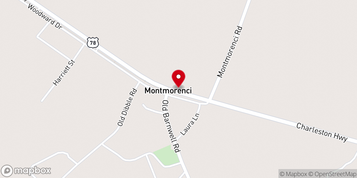 Map showing location of United States Postal Service