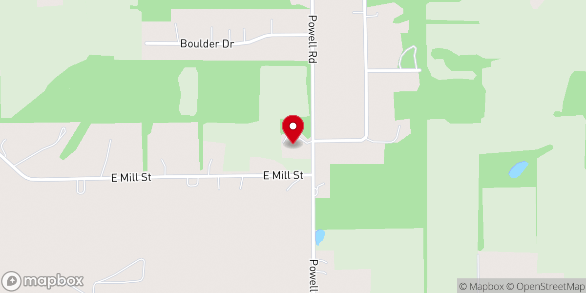 Map showing location of Living Hope Bible Church