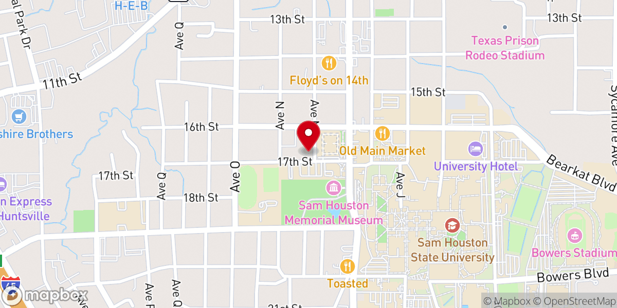 Map showing location of Catholic Student Center